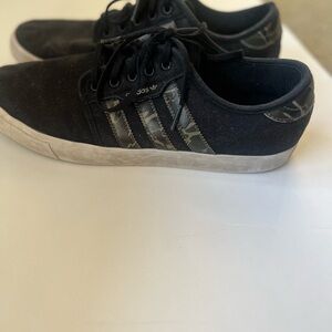 Adidas Men's Black and Camouflage Sneakers